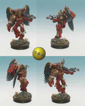 Blood Angel Sanguinary Guard by nels0nmac