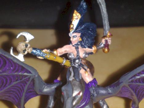 Dark Elf Sorceress by Santafu