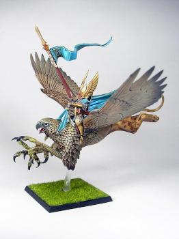 Island of Blood - High Elf Prince on Griffon by leo987