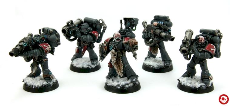 Space Wolves Long Fang Squad by kreativerlemming