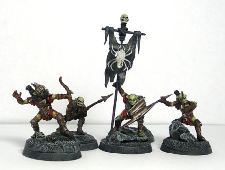 Lotr Moria goblins with conversion banner by Artsvoboda