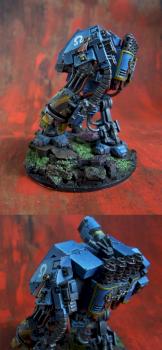 Space Marine Ultramarine Dreadnought by turbo