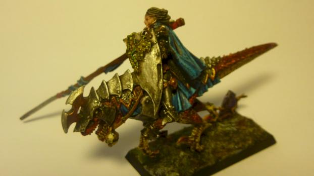 Dark Elf Lord on Cold One by Rhinox95
