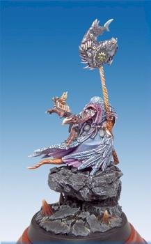 Tzeench sorcerer - green and painted by Wolfbane
