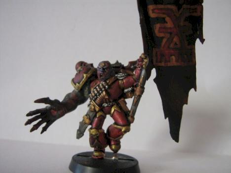 World eaters of Khorne Stendard Bearer by Thorh666