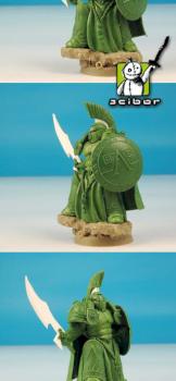 SF Spartan Warrior Greenstuff Sculpture by Scibor