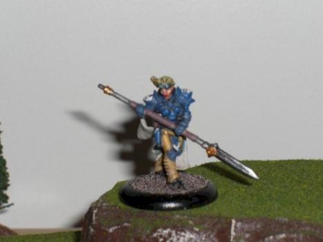 Painted Haely - Cygnar Warcaster by vonbloodbath