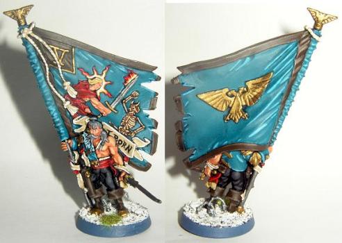 Games Workshop WH40K Vostroyan Standard Bearer by Middle Pillar Path