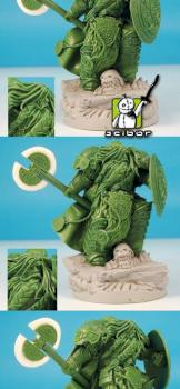 28mm scale SF Celtic Warrior Greenstuff Sculpture by Scibor