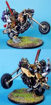 Slaanesh Emperor's Children Biker Lord by hagennz