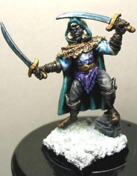 Drizzt standing in the snow by tabithatan