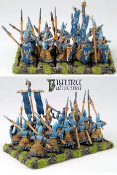 High elf spearmen regiment by FIGURAOBSCURA