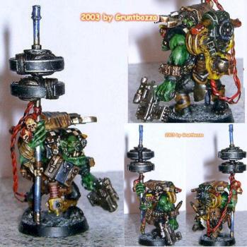 Ork Big Mek with Kustom Force Field by Gruntbozza da Git