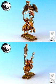 New plastic Empire army standard bearer mounted. by Fenris Studio