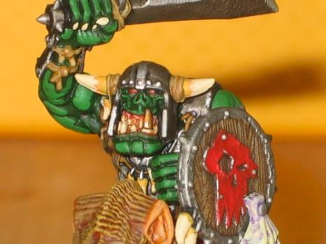 Orc Warboss on boar by lordtrygve