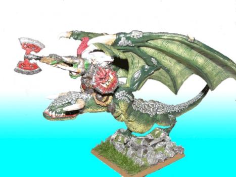 Orc Warboss on Wyvern by PawcioK
