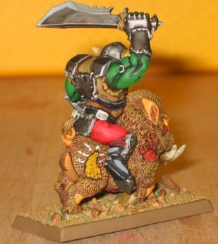 Orc Warboss on Boar by lordtrygve
