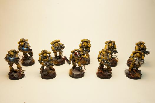 Imperial Fists squad 2 by x2painting