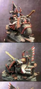 Chaos Space Marine Sorcerer on Bike by Prometheus