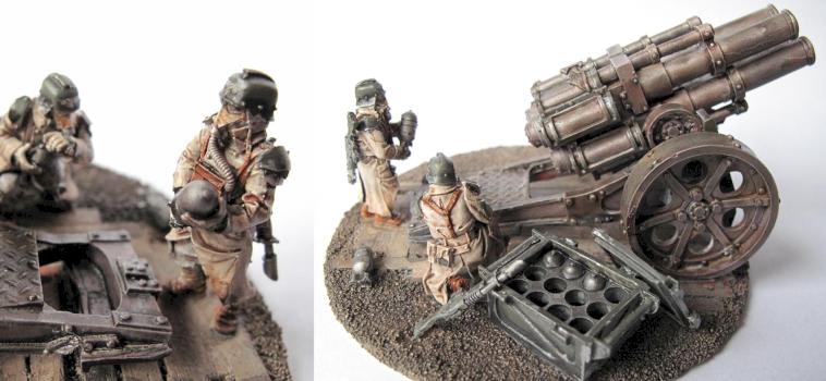 Death Korp of Krieg Thudd Gun and crew by tomcra