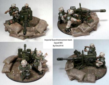 Imperial Guard Autocannon team by Elmo9141