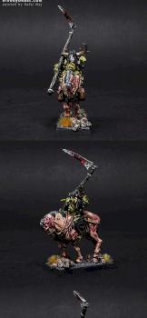Nurgle Chaos Sorcerer on Daemonic Mount by BloodyBeast.com
