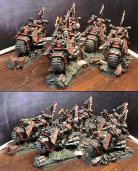 Chaos Space Marine Bikes by Prometheus