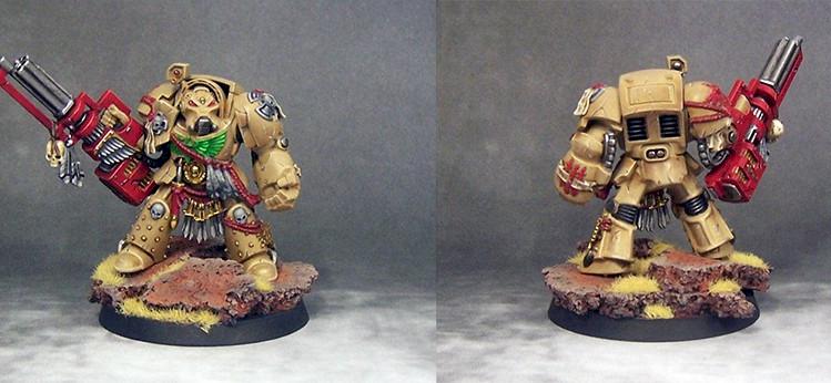 Dark Angels Deathwing Terminator with Assault Cannon by lovall