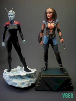 STAR TREK Klingon & andorian officer by Vger