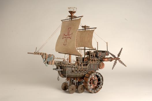 Steampunk Land Ship by NathanPriestley