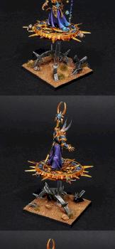 Tzeentch Chaos Sorcerer on Disc of Tzeentch by BloodyBeast.com