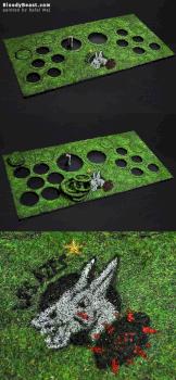 Blood Bowl Magnetic Display Base by BloodyBeast.com