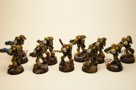 Imperial Fists squad 2 by x2painting