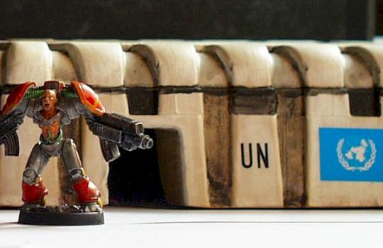 Scifi United Nations Command Bunker by sweetlemort