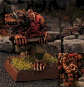 Black Skaven with Flail by Lodin