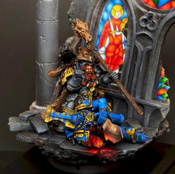 Njal Stormcaller vs. Thousand Sons diorama- Details by Flameon