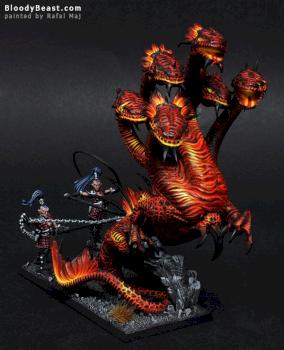 Dark Elves Fire War Hydra by BloodyBeast.com