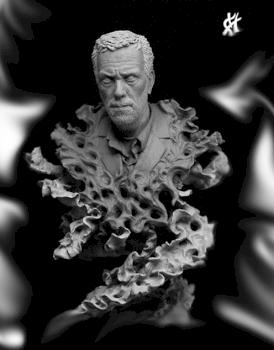 Bust actor Hugh Laurie (House M.D.) by alogrus