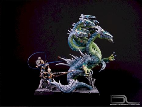 Warhammer FB Dark Elves War Hydra by Bright Shadow Studio