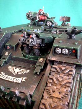 Dark Angels Land Raider (detail 2) by sammael 4