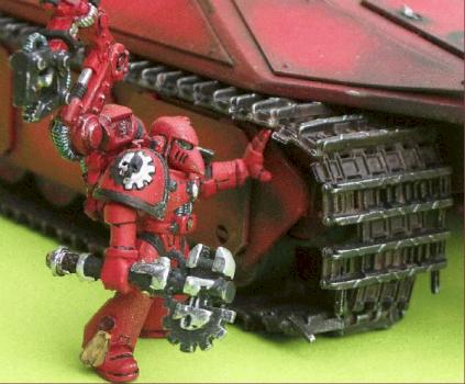Techmarine at work by Red Ram