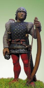 Empire Miniatures Longbowman, at ease. (28mm) by Kelly Baigent