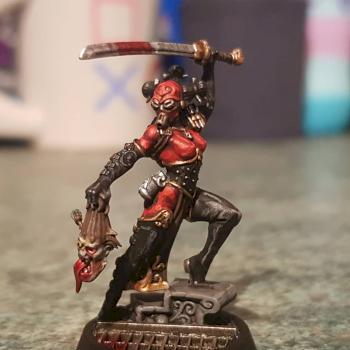 Death Cult assassin (can't remember her name),  kill team rogue trader. by Natecross1990