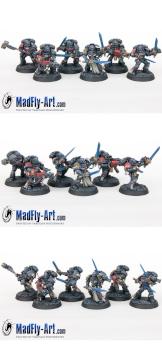 Grey Knights Strike Squad by MadFlyArtStudio