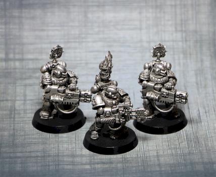 Space Marines Legion of Damned Legionnaires with heavy weapons x 3 by belgun