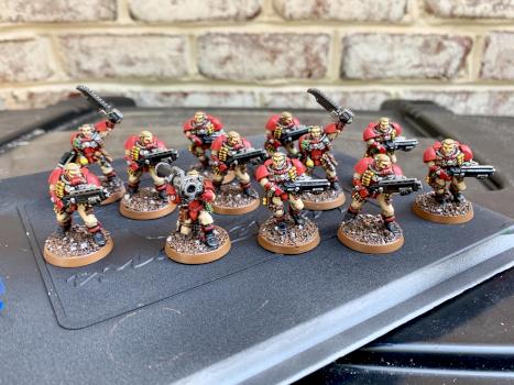 Space Marine Blood Angel Scouts by 03mark87