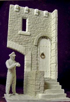 Castle gate in 54mm scale by LLminiats