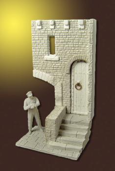 Castle gate in 54mm scale by LLminiats