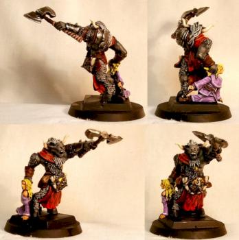 Mordheim beastman champion by pantalones