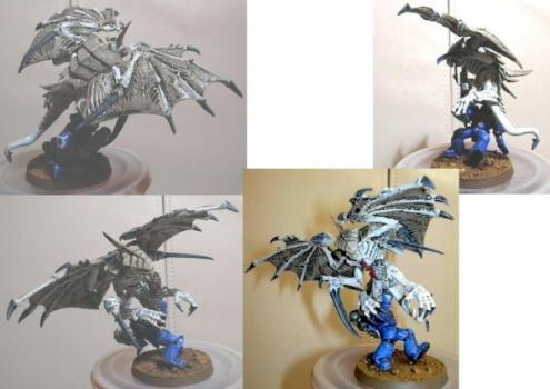 Winged warrior attacking marine by Baz Baziah
